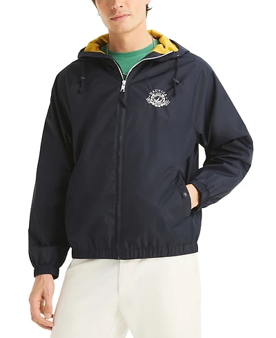 Nautica Men's Crest Logo Nylon Jacket