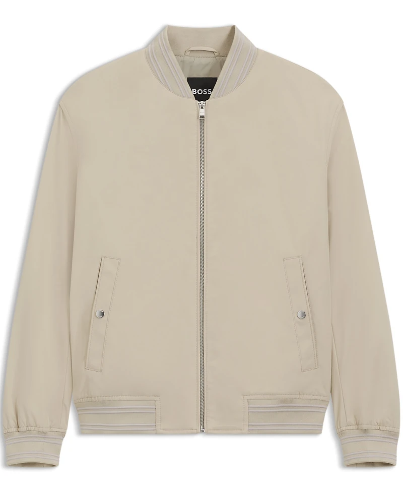 Boss by Hugo Boss Men's Water-Repellent Double B Monogram Jacket