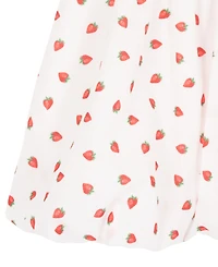 Rare Editions Girls' 7-16 Strawberry-Print Sleeveless Dress