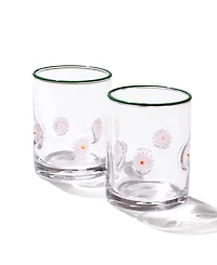 Oneida 24 Seven Flower Tumbler, Set of 2