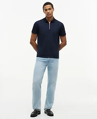 Tommy Hilfiger Men's Liquid Cotton Zip Polo Shirt