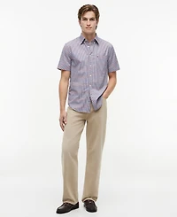 Tommy Hilfiger Men's Oxford Multi-Gingham Short-Sleeve Shirt