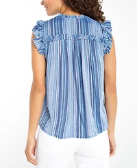 Liverpool Los Angeles Petite V-Neck Blouse
