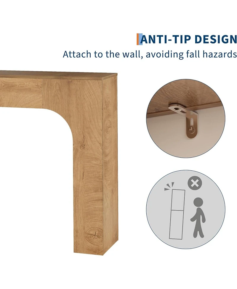 gaomon 47 Inch Long Console Table for Entryway,Slim Narrow Entrance Tables,Foyer Accent,Hallway Table,Farmhouse Wood Sofa Table