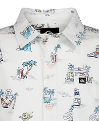 Quiksilver Boys' 8-20 Short-Sleeve Button-Down Shirt