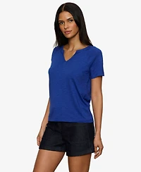 Sanctuary Petite Short-Sleeve V-Neck T-Shirt