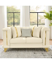 Streamdale Furniture Loveseat Sofa Trim and Pillows
