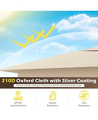 Gouun 11.5 x 11.5 ft Pop Up Canopy Tent with Four Zippered Mesh Screen Sidewalls