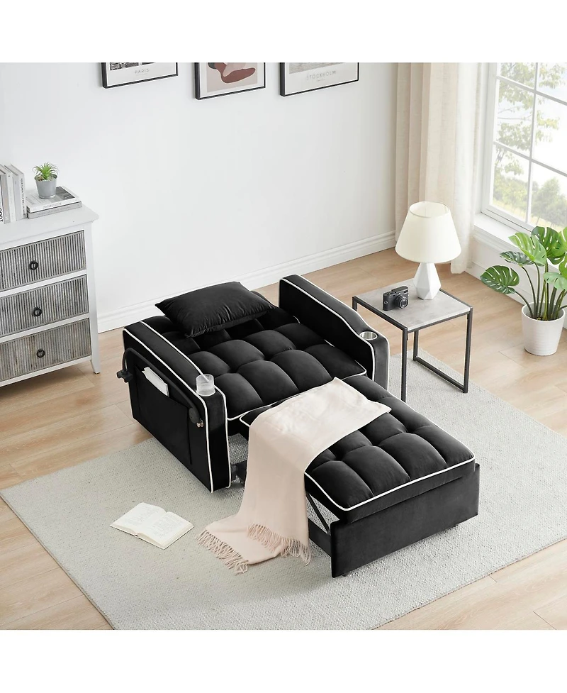 Streamdale Furniture Versatile Foldable Sofa Bed, 3 Lengths