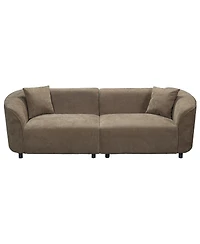 Streamdale Furniture 87" Curved Sofa: Plush, Streamlined, Durable