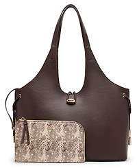 Anne Klein Medium with Animal Print Pouch Tote Handbag