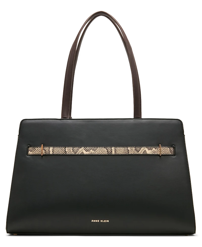 Anne Klein Extra-Large Belted Tote Handbag