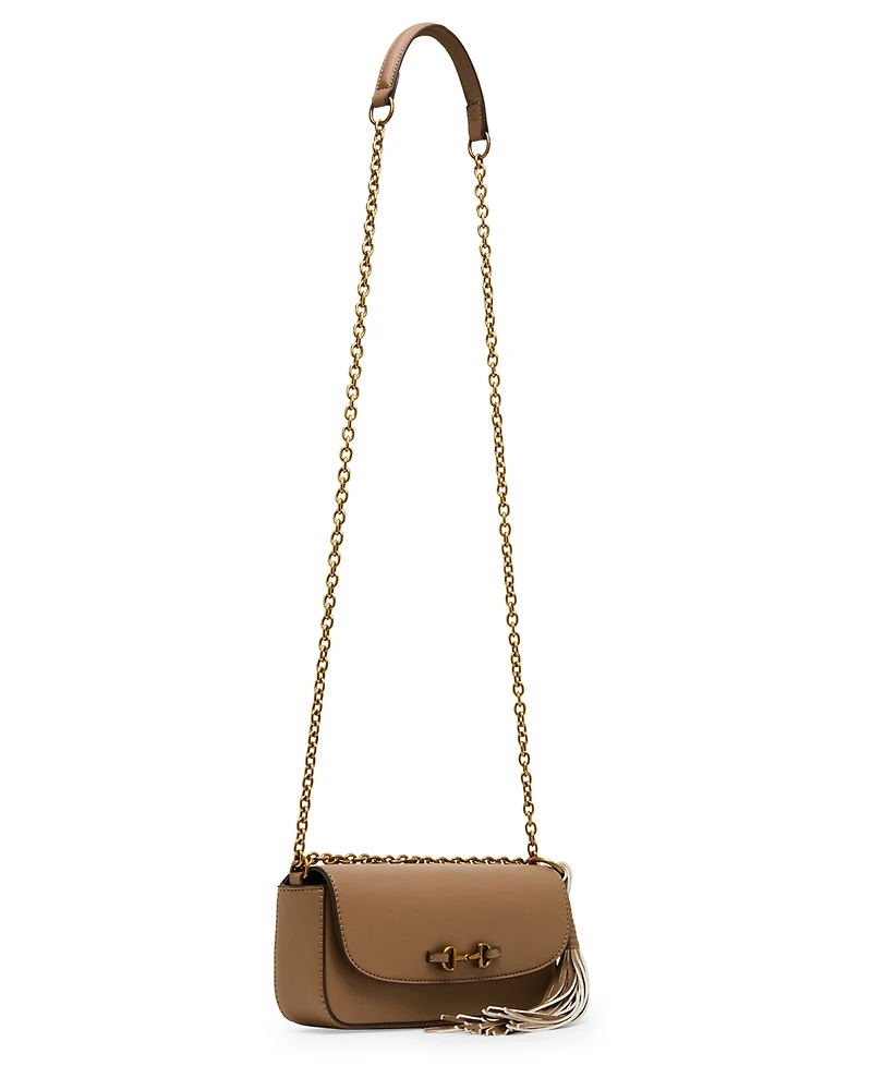 Anne Klein Small Horse Bit Flap Shoulder Handbag