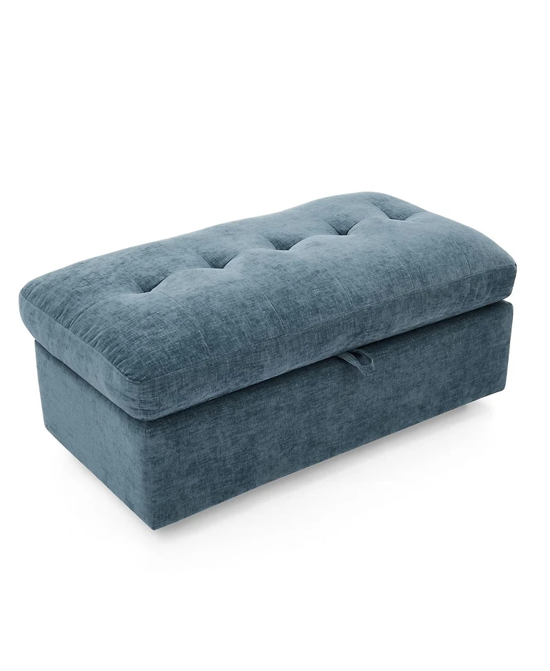 Streamdale Furniture Reclining Sofa w/Usb, Ottoman