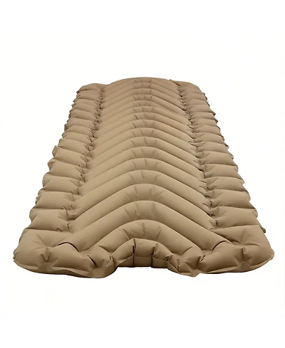 Gnuadz Static V Inflatable Sleeping Pad Camping Hiking Backpacking Air Bed Uninsulated Outdoor Recreation Gear