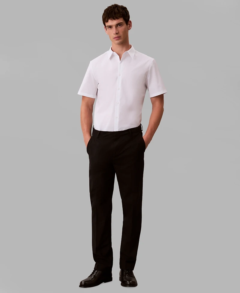 Calvin Klein Men's Solid Short-Sleeve Shirt