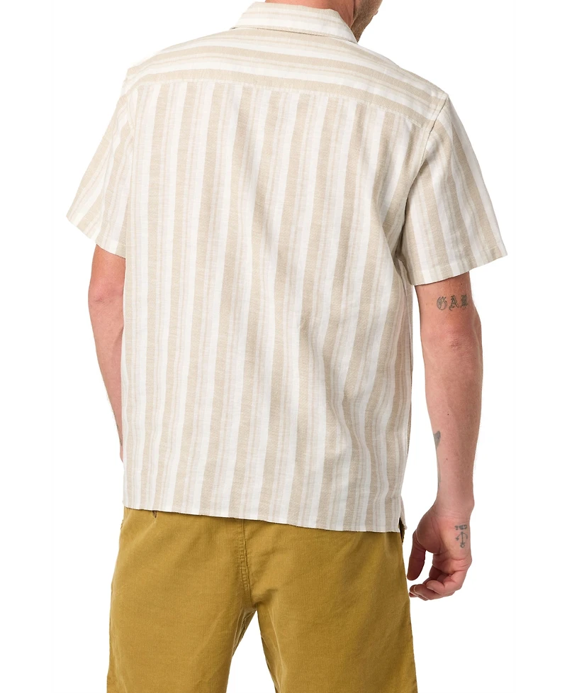 O'Neill Men's Dobby Stripe Short-Sleeve Shirt