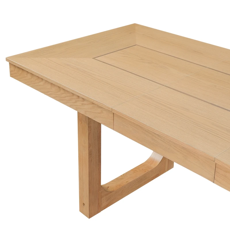 Streamdale Furniture 60 - 78 Inch Extendable Farmhouse Dining Table