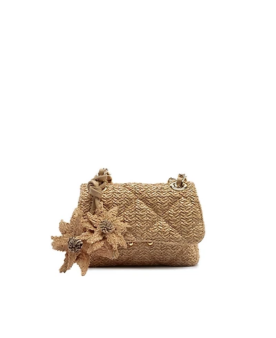 Arezzo Cali Small Crochet Turn-Lock Crossbody Bag