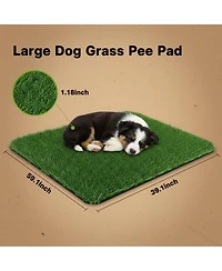 Aronkl Artificial Grass Dog Potty Pad Strong Absorbency Soft Easy Clean Indoor Outdoor
