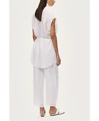 Nocturne Women's Relaxed Linen Pants