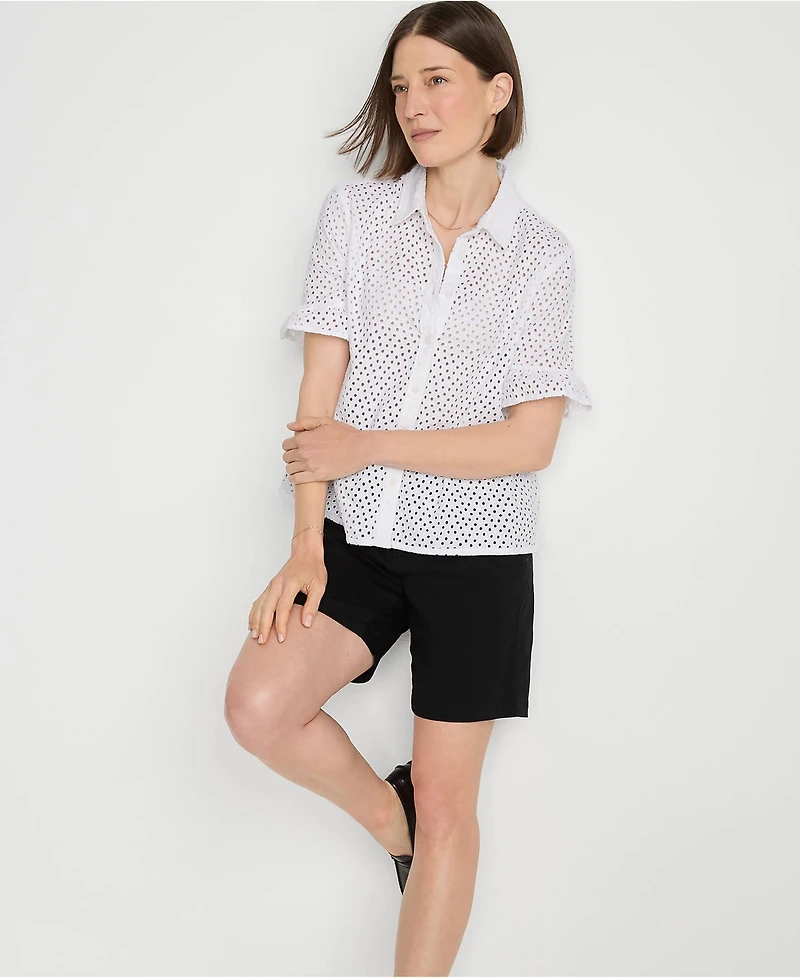 Lands' End Women's Classic 7" Chino Shorts