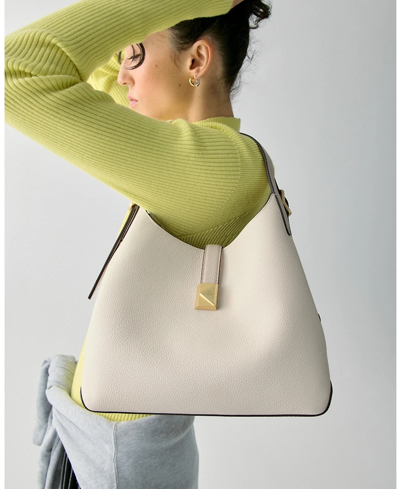 Kate Spade New York Deco Medium Pebbled Leather Crossbody Tote Bag
