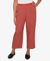 Alfred Dunner Women's Spice Market Wide-Leg Pull-On Ankle Pants