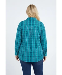 Woman Within Plus Perfect Long Sleeve Shirt