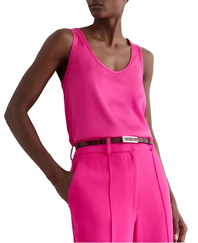 Reiss Women's Ruby Silk-Front Cami Top