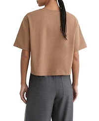 Reiss Women's Esme Cotton Twist-Detail Boxy T-Shirt