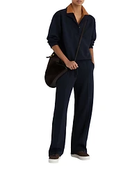 Reiss Women's Bella Premium Interlock Collar Sweatshirt