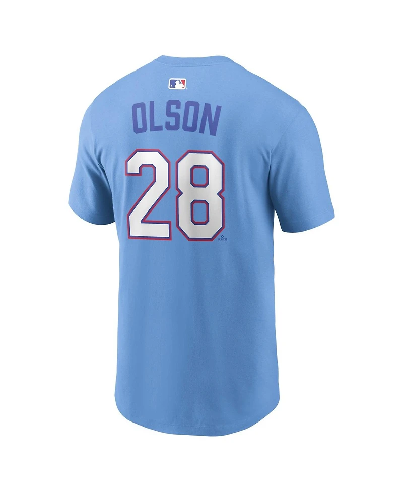 Nike Men's Matt Olson Powder Blue Atlanta Braves 2026 City Connect Name Number T-Shirt