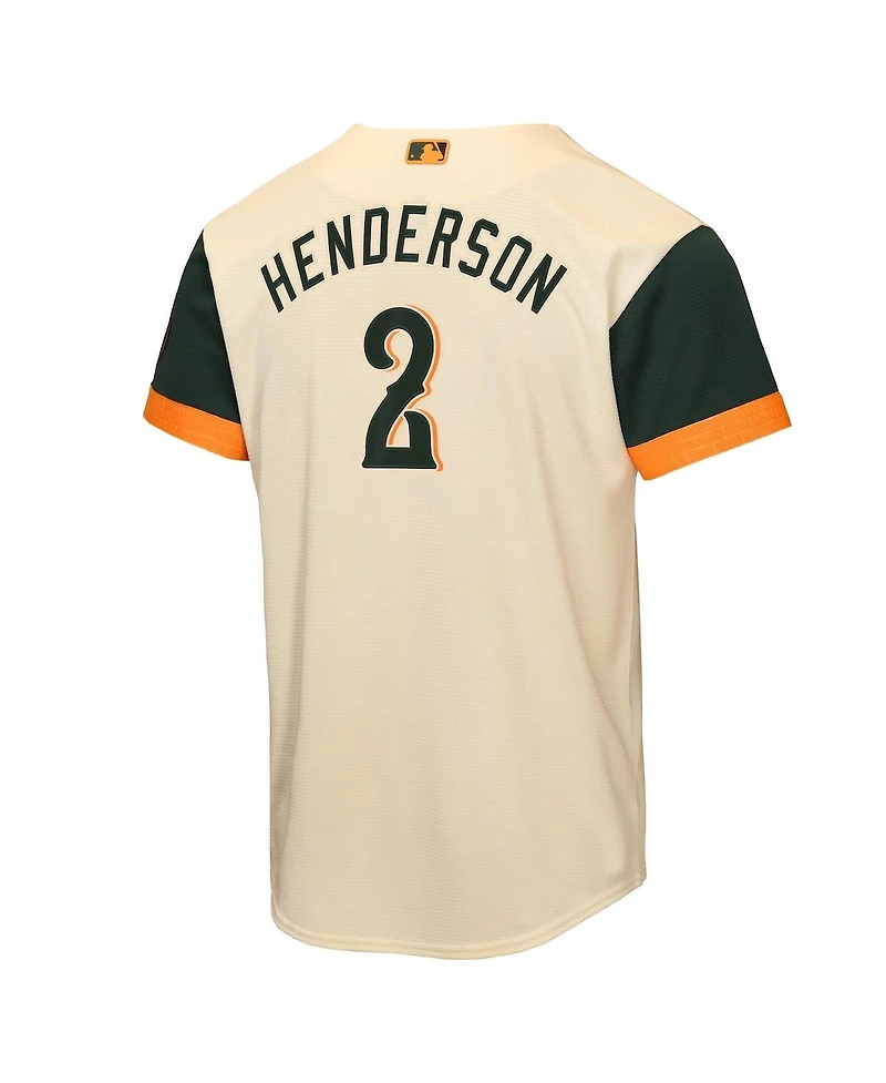 Nike Big Boys and Girls Gunnar Henderson Cream Baltimore Orioles 2026 City Connect Stadium Jersey