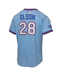 Nike Big Boys and Girls Matt Olson Light Blue Atlanta Braves 2026 City Connect Stadium Jersey