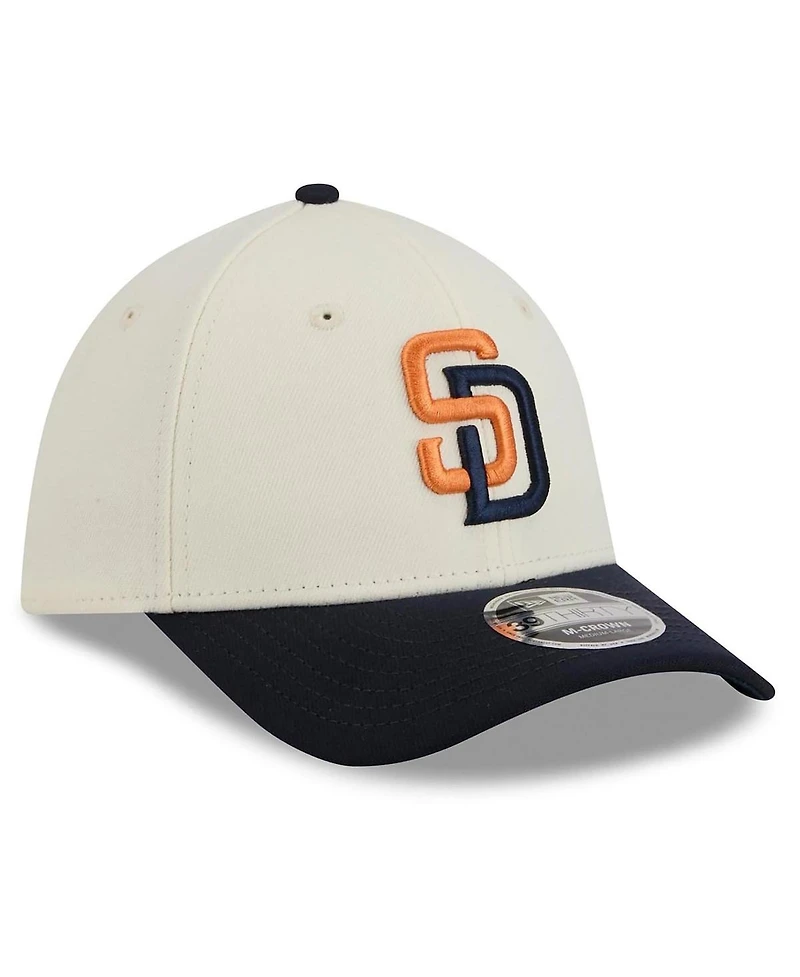 New Era Men's Cream/Navy San Diego Padres 2026 City Connect M-Crown 39THIRTY Flex Hat