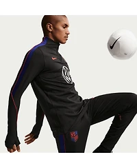 Nike Men's Black Usmnt 2026 Strike Elite Dri-fit Adv Long Sleeve Quarter-Zip Drill Sweatshirt