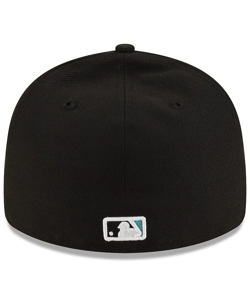 New Era Men's Black Florida Marlins On-Field Authentic Collection Low Profile 59FIFTY Fitted Hat