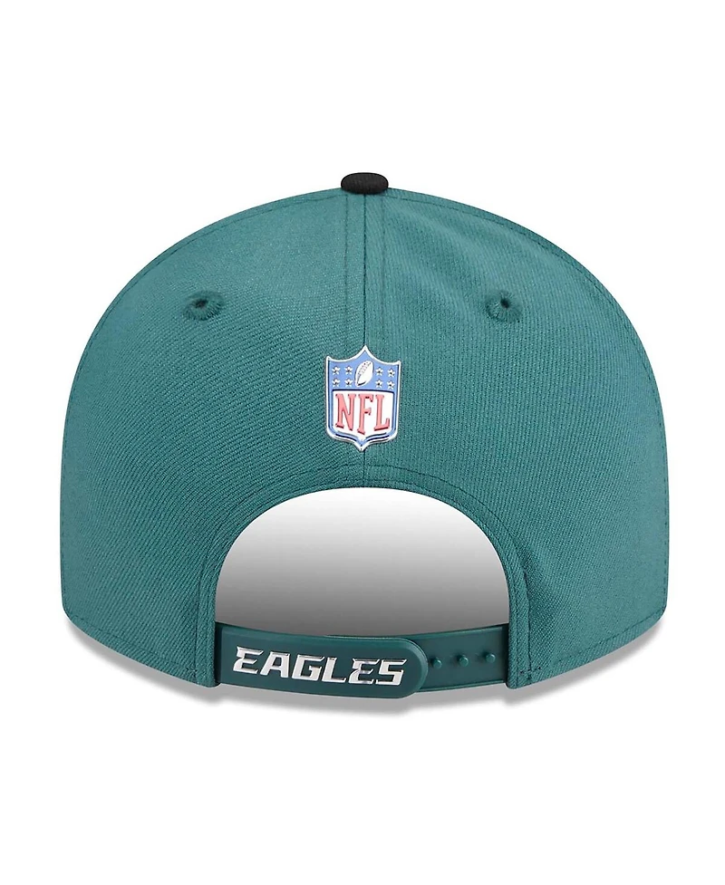 New Era Men's Midnight Green/Black Philadelphia Eagles 2026 Nfl Draft On Stage Pre-Curved 9FIFTY Snapback Hat