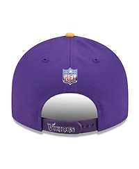 New Era Men's Purple/Gold Minnesota Vikings 2026 Nfl Draft On Stage Pre-Curved 9FIFTY Snapback Hat