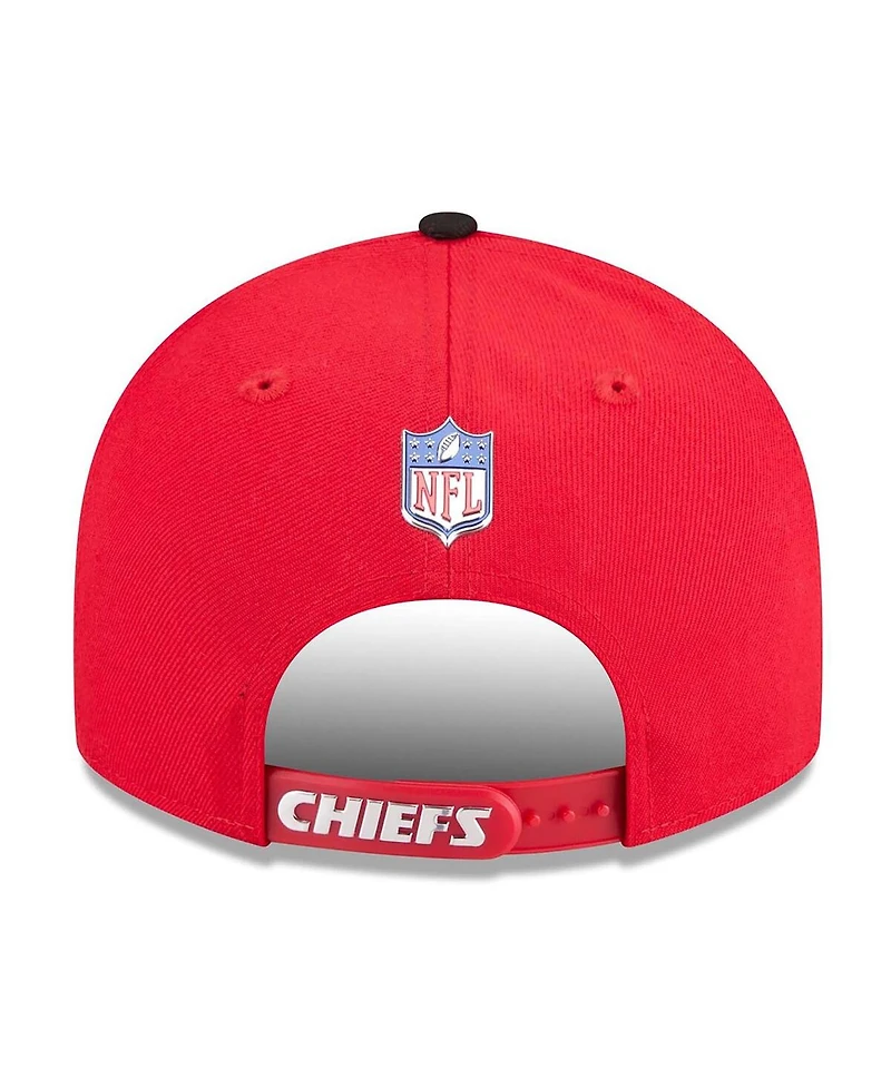 New Era Men's Red/Black Kansas City Chiefs 2026 Nfl Draft On Stage Pre-Curved 9FIFTY Snapback Hat