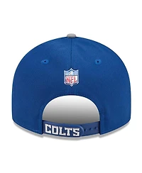 New Era Men's Royal/Gray Indianapolis Colts 2026 Nfl Draft On Stage Pre-Curved 9FIFTY Snapback Hat