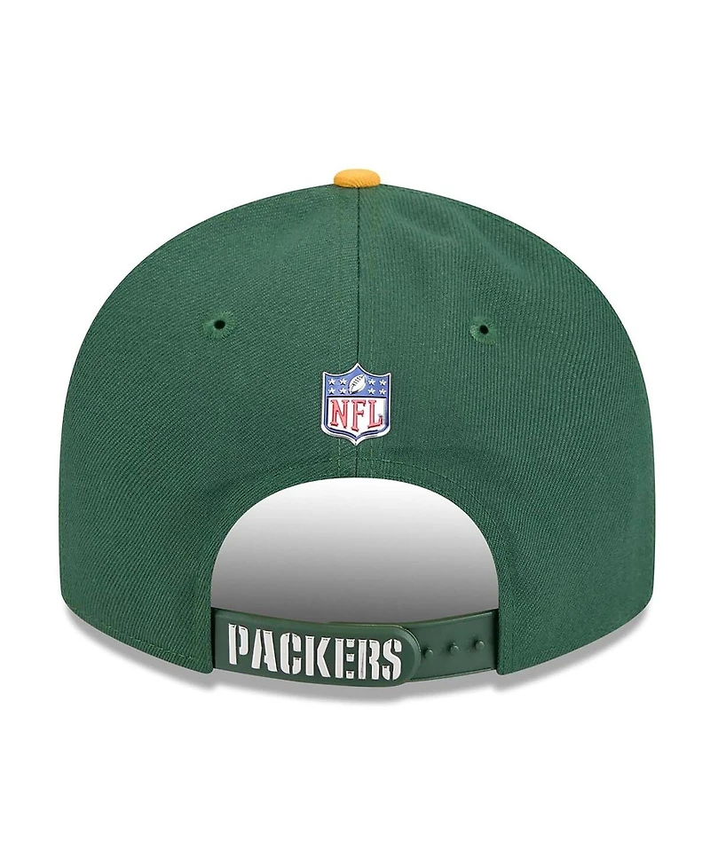 New Era Men's Green/Gold Green Bay Packers 2026 Nfl Draft On Stage Pre-Curved 9FIFTY Snapback Hat