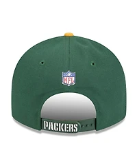 New Era Men's Green/Gold Green Bay Packers 2026 Nfl Draft On Stage Pre-Curved 9FIFTY Snapback Hat