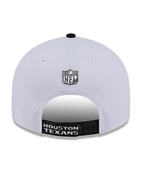 New Era Men's White/Black Houston Texans 2026 Nfl Draft Pre-Curved 9FIFTY Snapback Hat