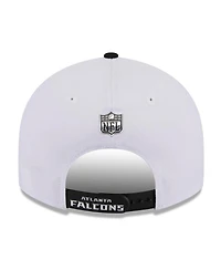 New Era Men's White/Black Atlanta Falcons 2026 Nfl Draft Pre-Curved 9FIFTY Snapback Hat
