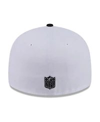 New Era Men's White/Black Washington Commanders 2026 Nfl Draft Pre-Curved 59FIFTY Fitted Hat