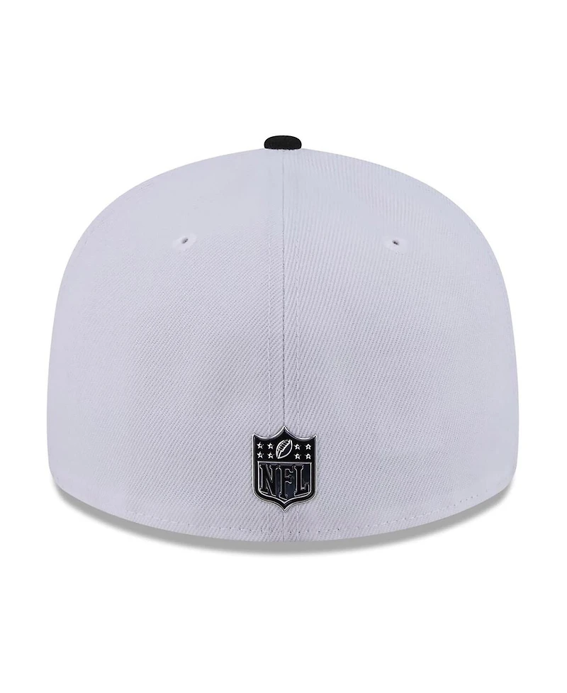 New Era Men's White/Black San Francisco 49ers 2026 Nfl Draft Pre-Curved 59FIFTY Fitted Hat