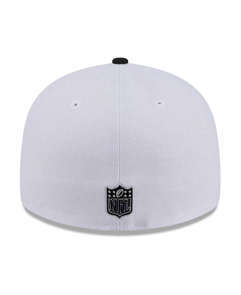 New Era Men's White/Black York Giants 2026 Nfl Draft Pre-Curved 59FIFTY Fitted Hat
