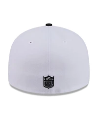New Era Men's White/Black York Giants 2026 Nfl Draft Pre-Curved 59FIFTY Fitted Hat